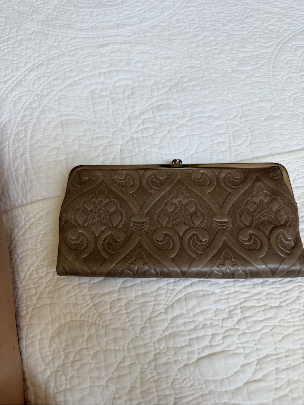 Hobo Lauren Clutch wallet embossed